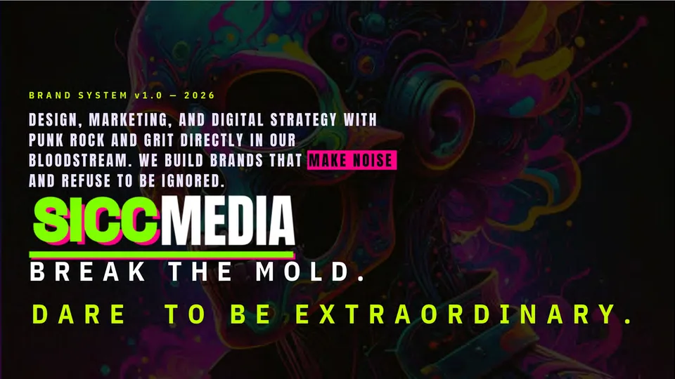 Sicc Media brand deck, slide 1