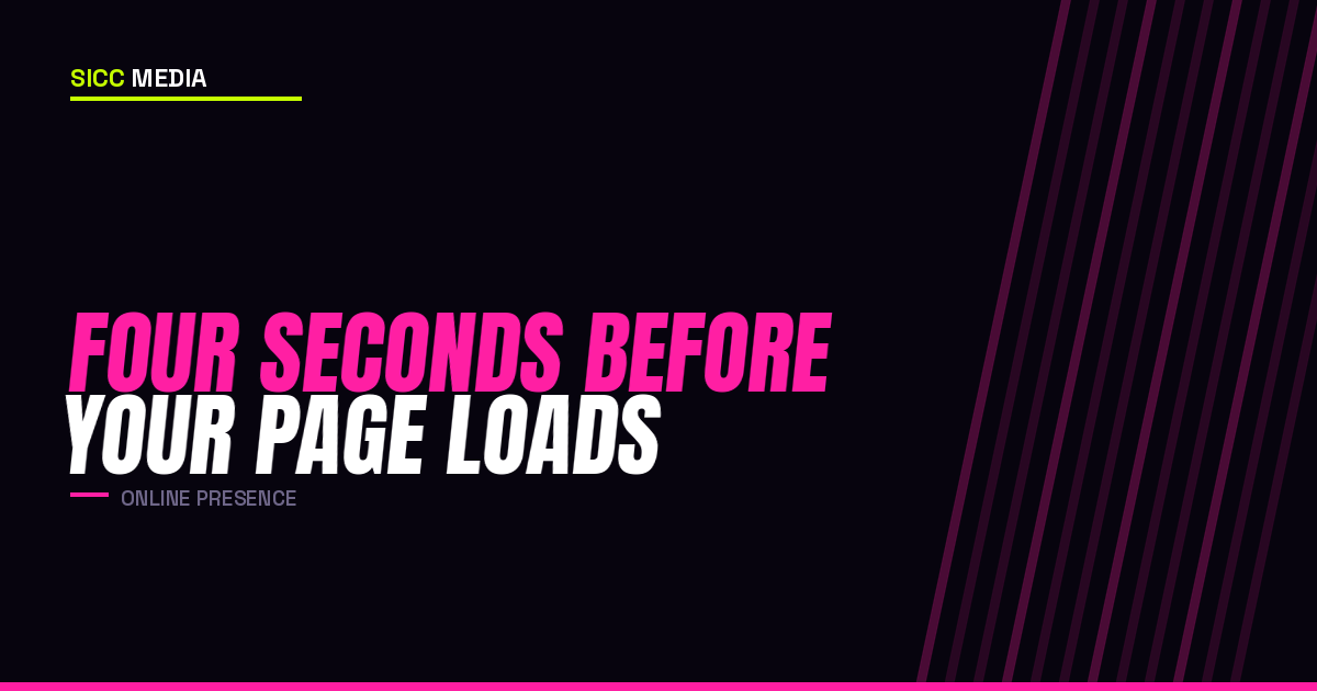 Four Seconds Before Your Page Loads