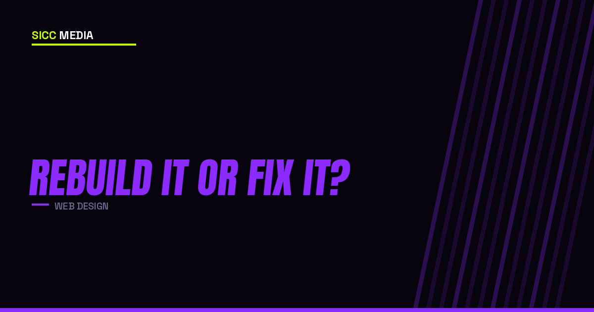 Rebuild It or Fix It?