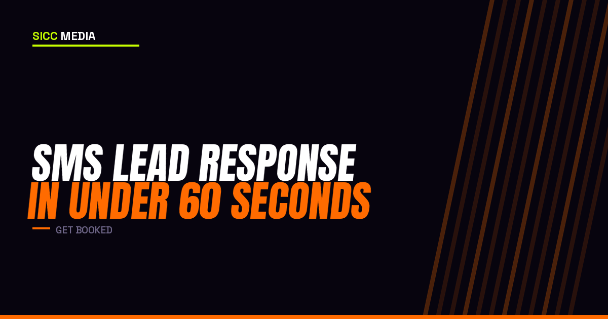 SMS Lead Response in Under 60 Seconds | Sicc Media