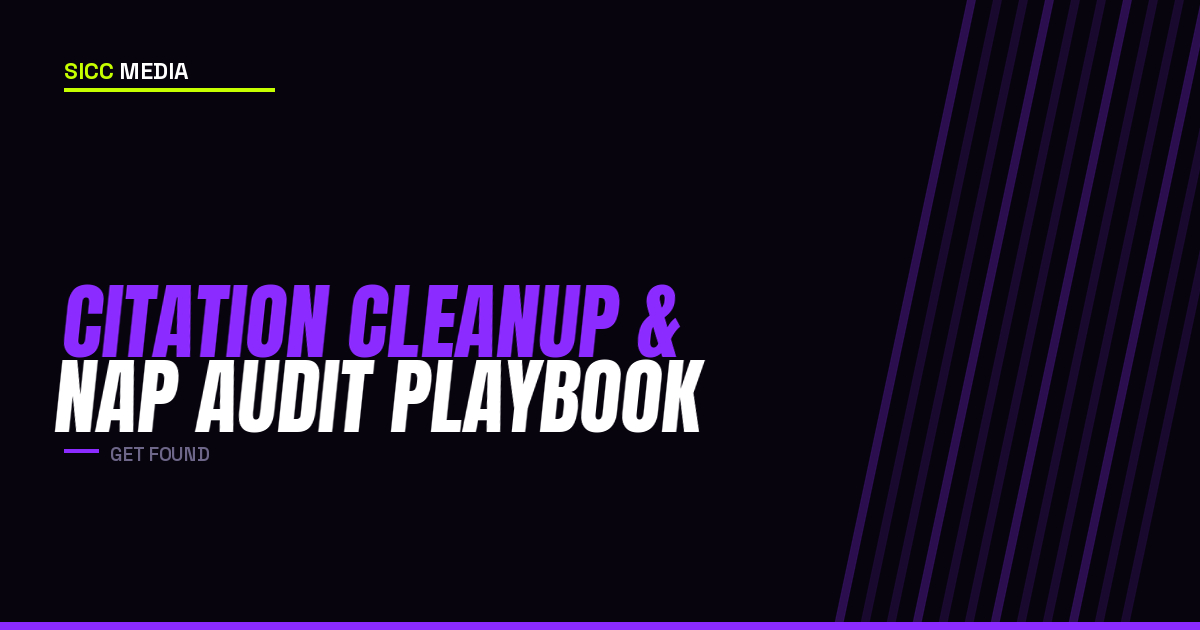 Citation Cleanup & NAP Audit Playbook