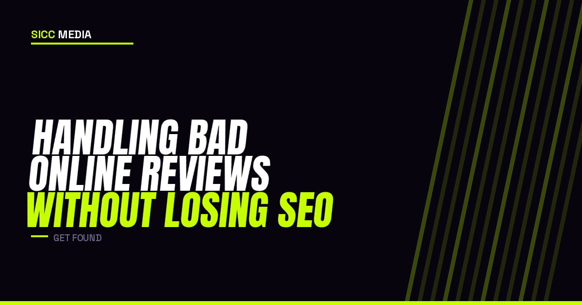Handling Bad Online Reviews Without Losing SEO