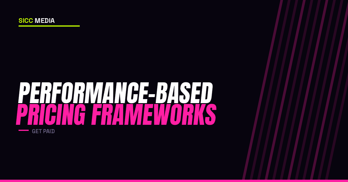 Performance-Based Pricing Frameworks