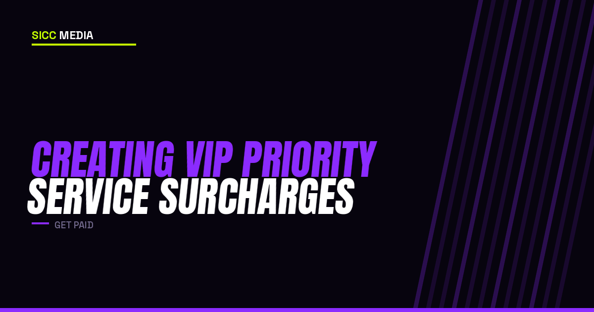 Creating VIP Priority Service Surcharges