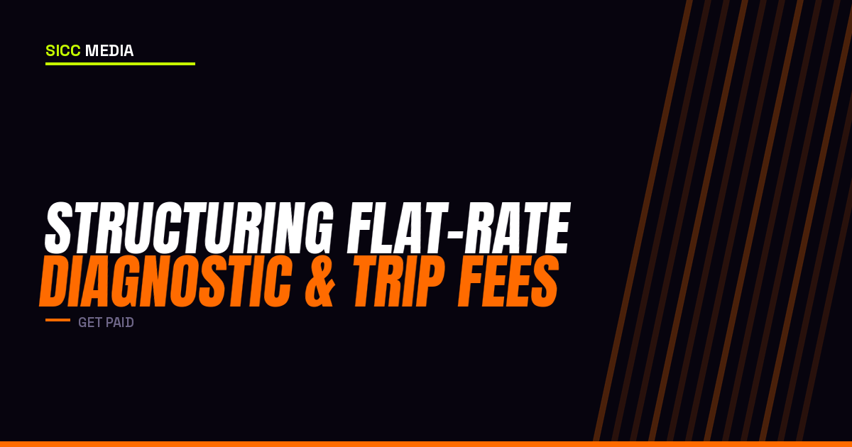 Structuring Flat-Rate Diagnostic & Trip Fees