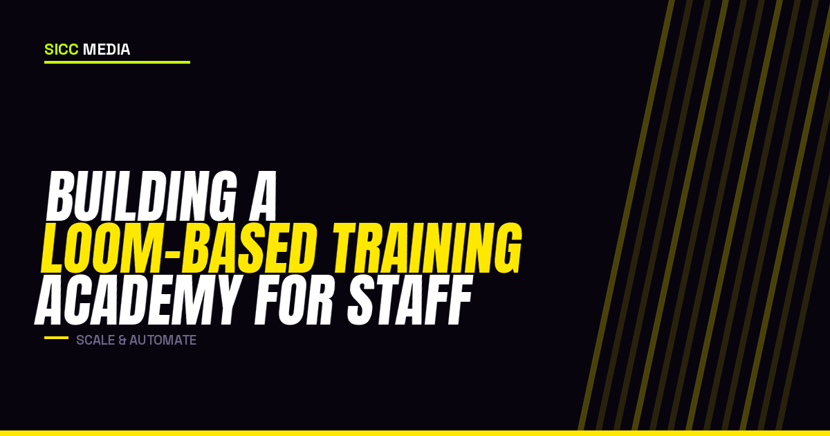 Building a Video Training Academy for Staff