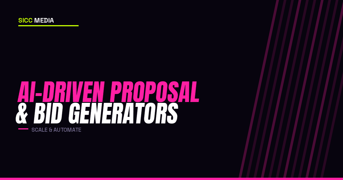 AI-Driven Proposal and Bid Generators