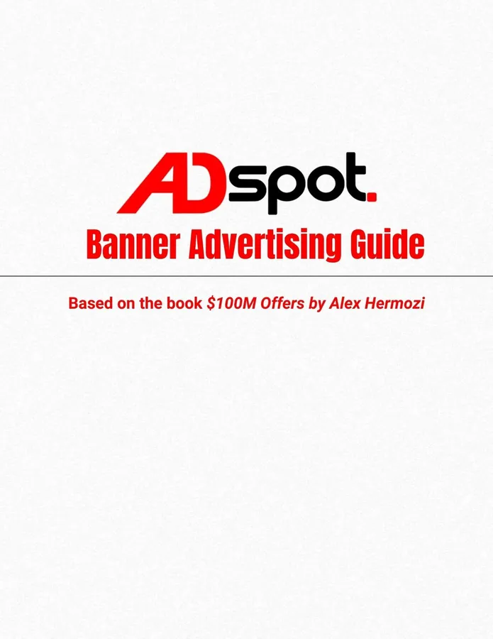 AdSpot. Ad banner guide, cover.