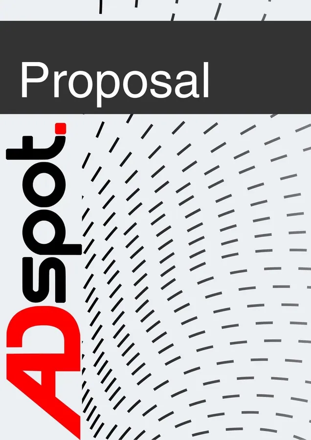 AdSpot. Proposal template, cover.