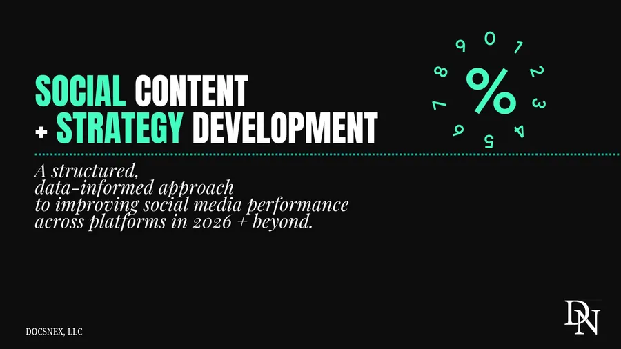 DocsNex. Social strategy deck, cover.