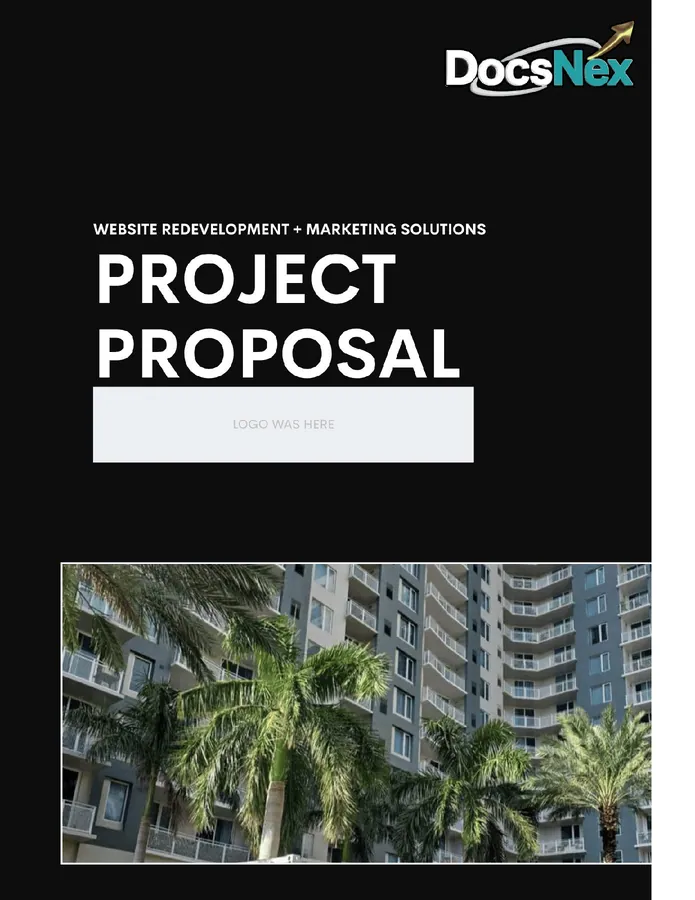 Elite Rentals. Initial proposal, cover.