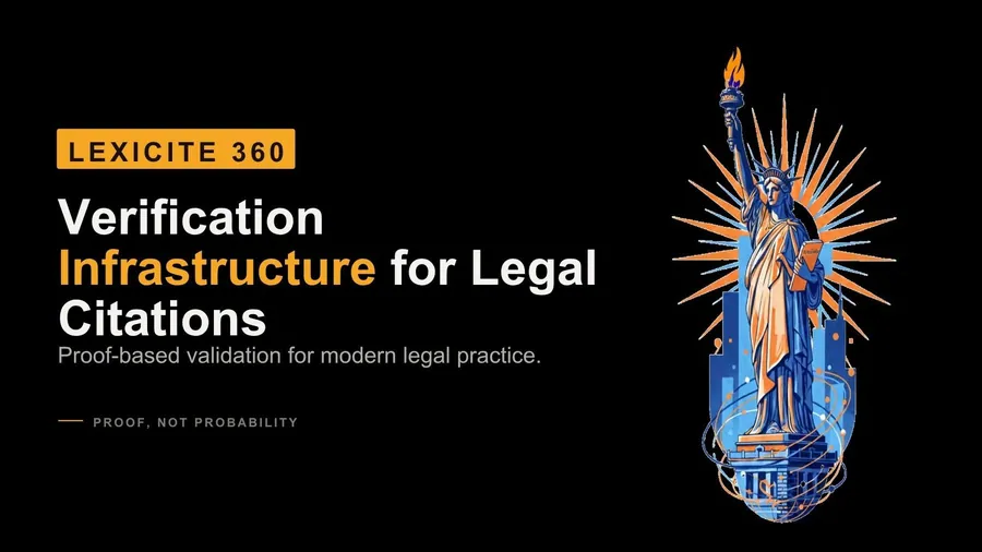 LexiCite360. Pitch deck, v2, cover.