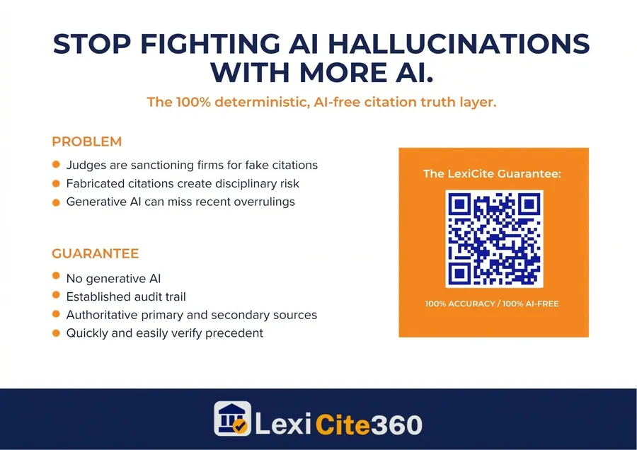 LexiCite360. Stop fighting AI hallucinations.