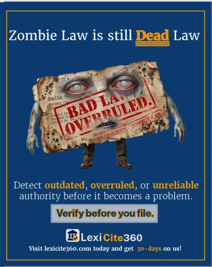 LexiCite360. Zombie law is still dead law.