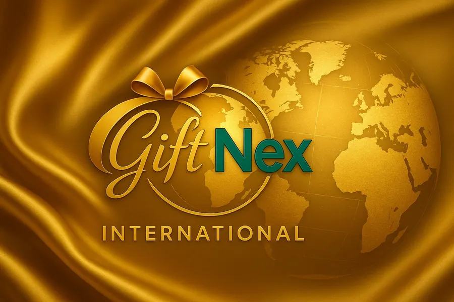 GiftNex. International brand plate.