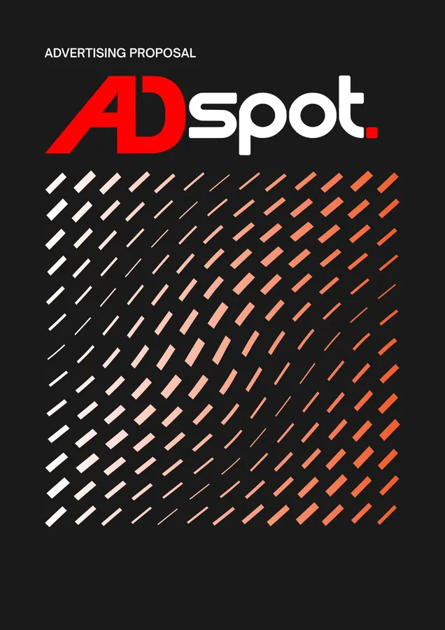 AdSpot. Advertising proposal, cover.