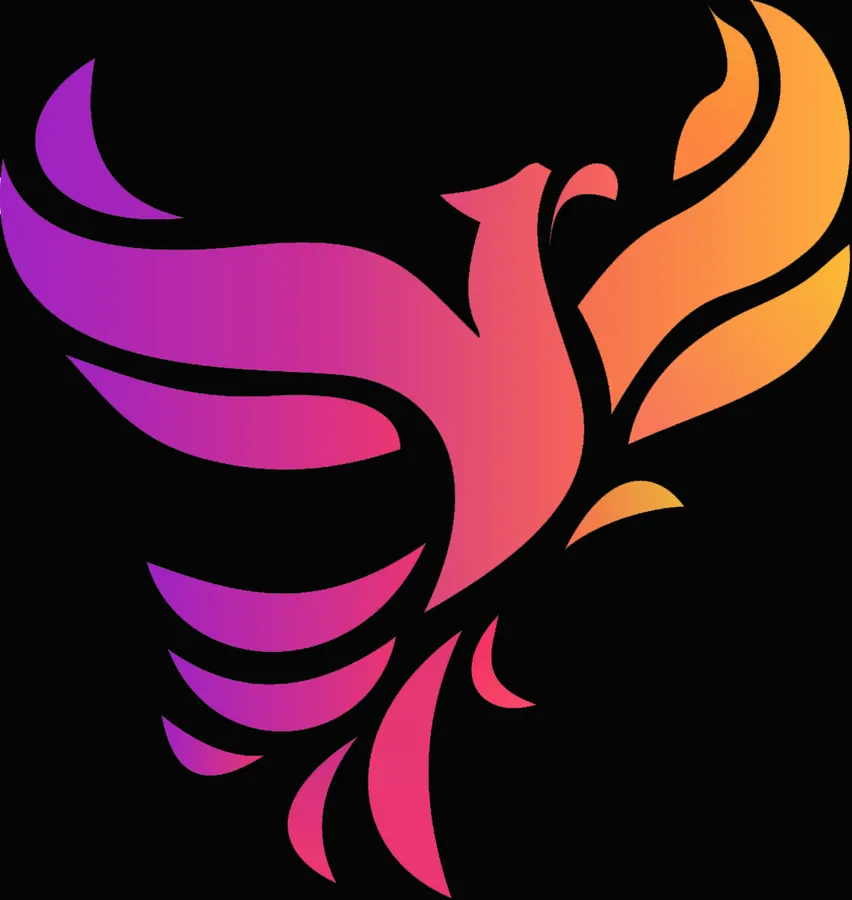 Justice Impact. Phoenix mark, warm gradient.