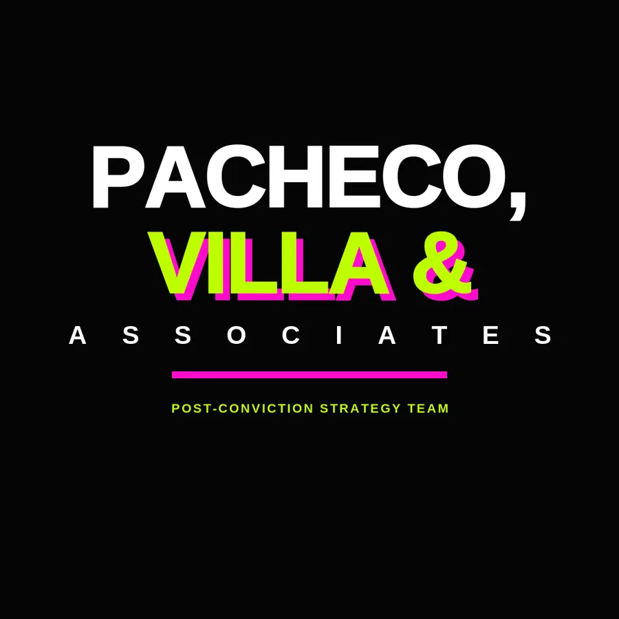 Pacheco, Villa & Associates. Wordmark, reversed.