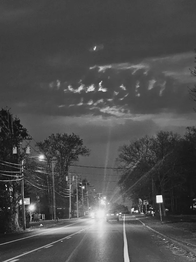 Night drive. Headlights, II.
