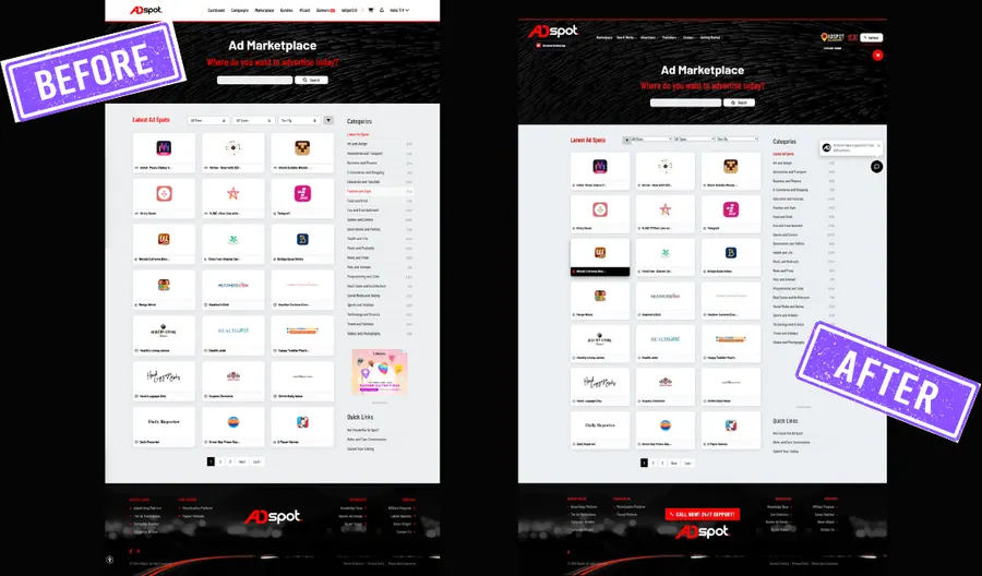 AdSpot. Campaign wizard.