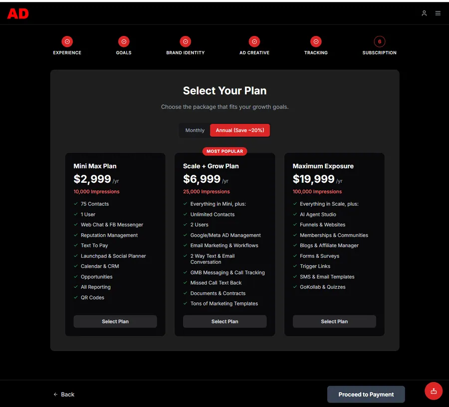 AdSpot. Marketplace browse.